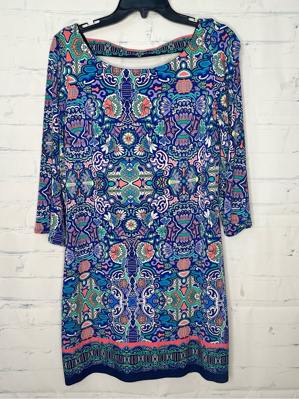 Women’s Laundry by Shelli Segal Size Small Multi Color Long Sleeve Dress